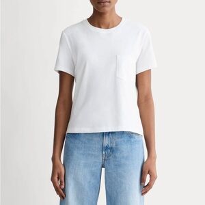 Everlane “The Box Cut Tee” NWT Light Yellow